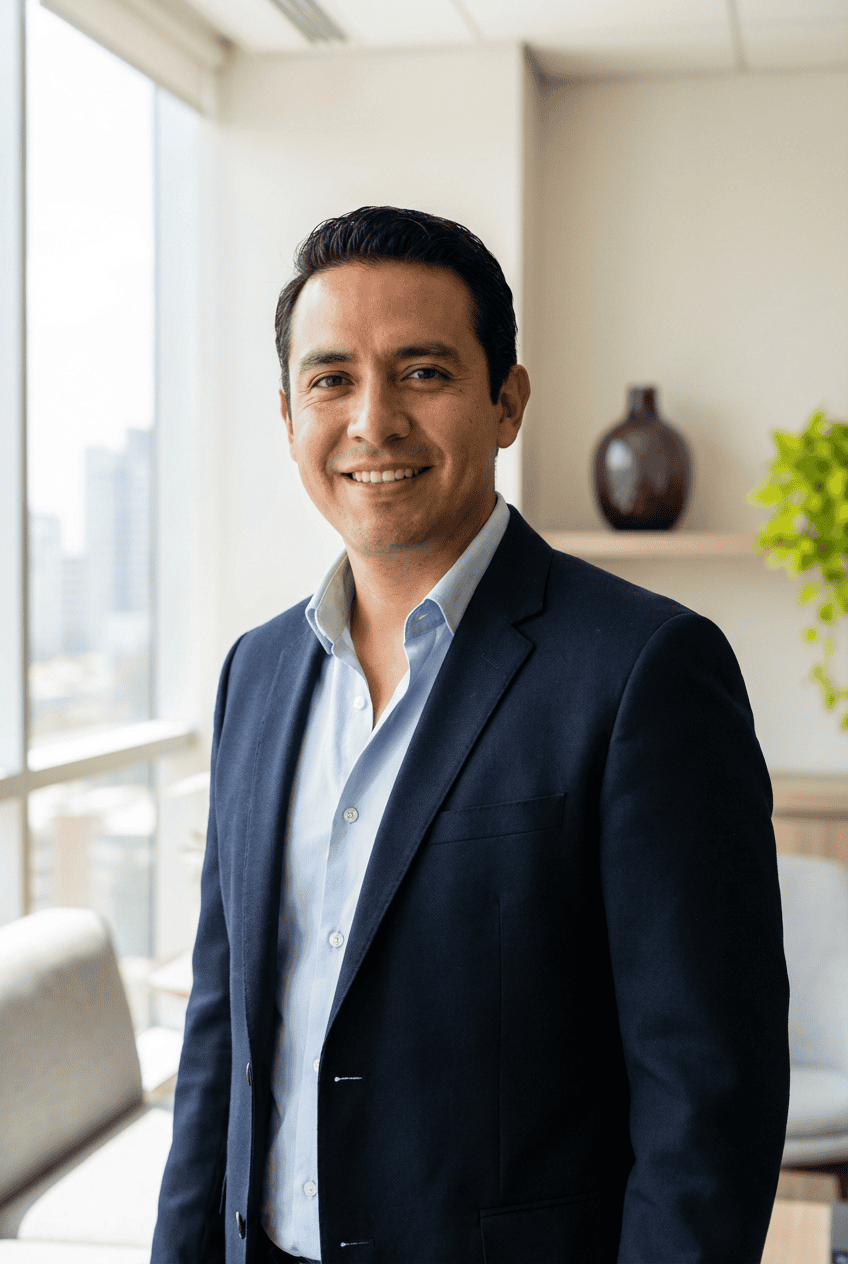 Director financiero profesional en traje