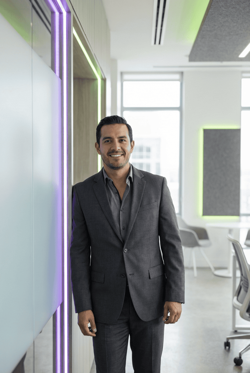 Director financiero profesional gestionando crédito